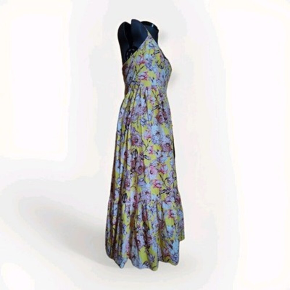 NWT Bardot Yellow Floral Labella Midi Dress in Tropical sz 8